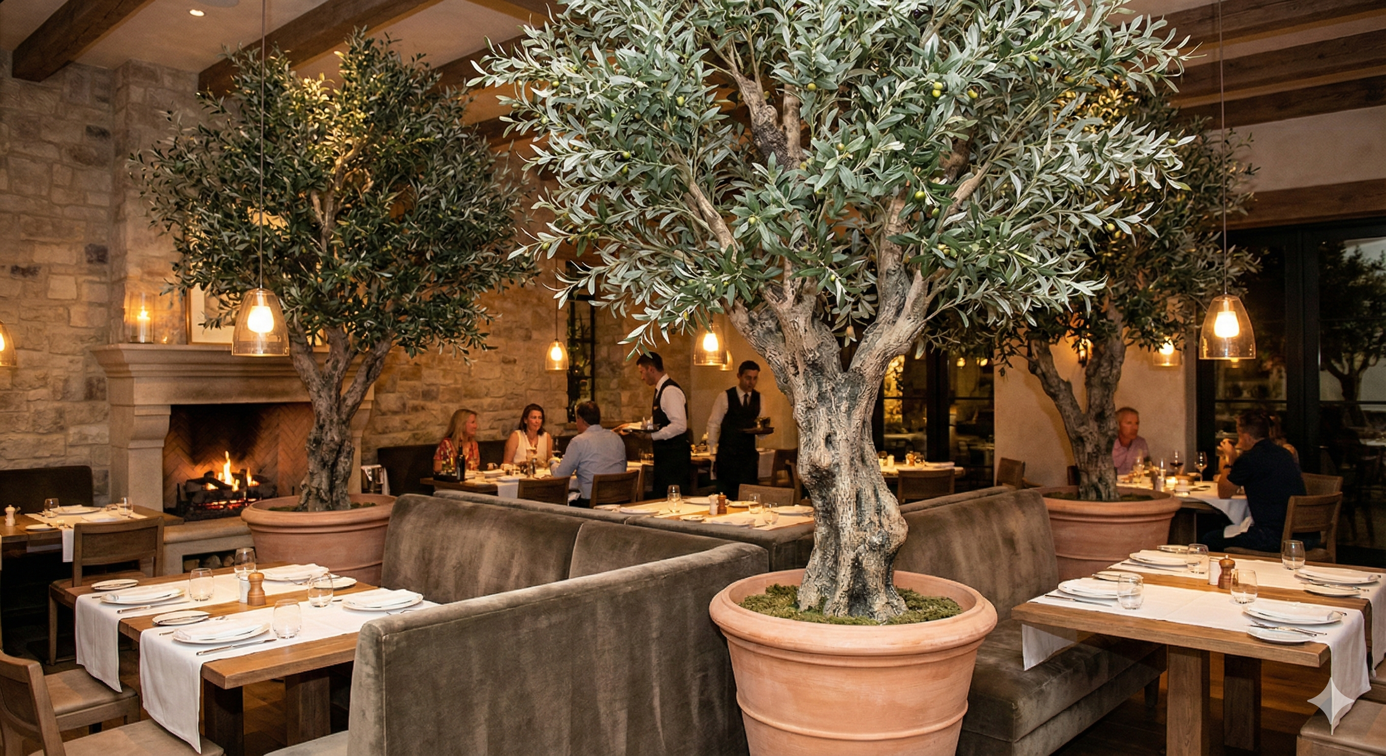 Olive Tree Artificial Plants for Restaurants Olive Tree Artificial Plants for Restaurants