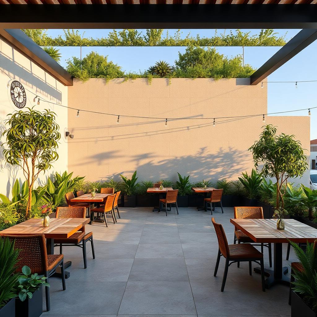 Savannah Modernism Restaurant Landscaping Mockup for Nairobi. Savannah Modernism Restaurant Landscaping Mockup for Nairobi.