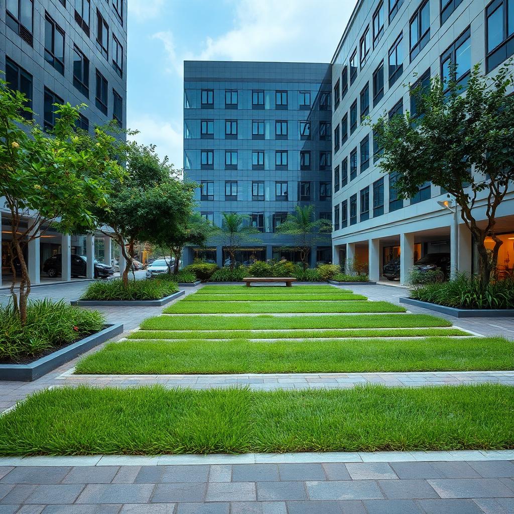 The Green Parking Lot Office Landscaping The Green Parking Lot Office Landscaping