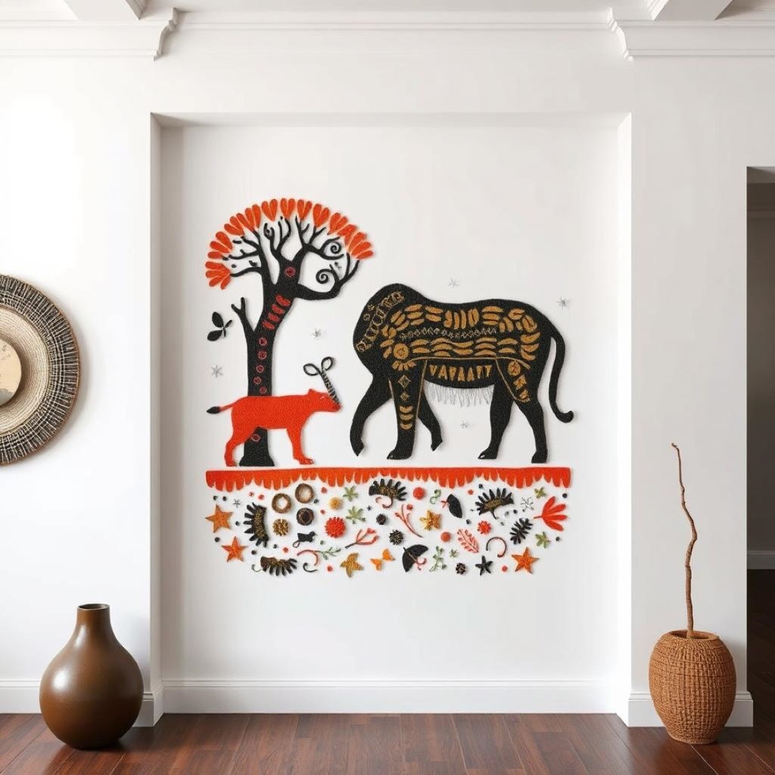 African tribal wall art