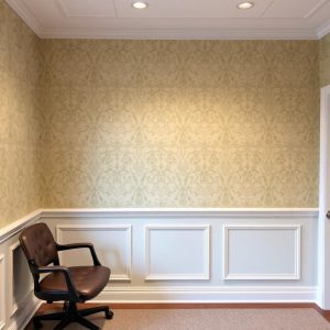 Lawyer's Office Trompe l'oeil Wainscoting Wallpaper Mural
