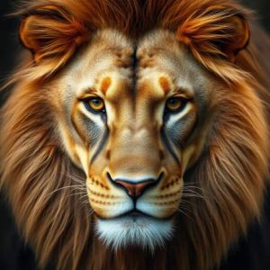 Hyper-Realistic lion Wallpaper Mural