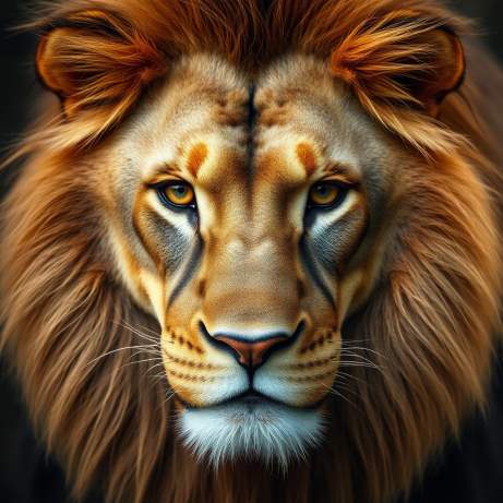 Hyper-Realistic King Portrait Wallpaper Hyper-Realistic lion Wallpaper Mural
