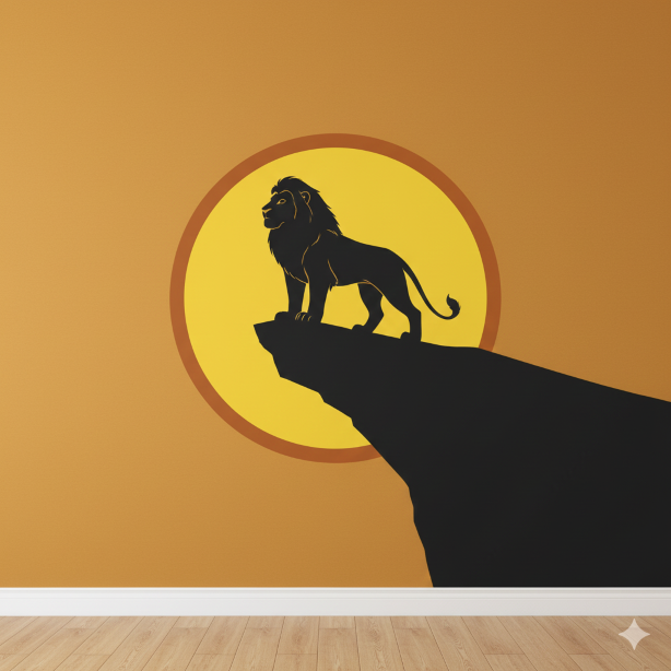 Minimalist Lion King Silhouette Minimalist Lion King Silhouette