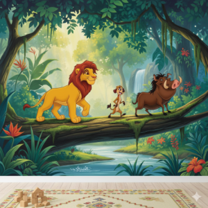 The Classic Hakuna Matata Log Walk Wallpaper Mural