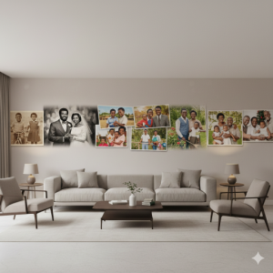 The Life Journey Timeline of Mum and Dad Photo Mural