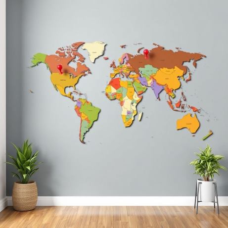 push pin world map travel agency wallpaper mural push pin world map travel agency wallpaper mural