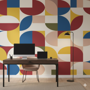 Office Bauhaus Geometric Wallpaper