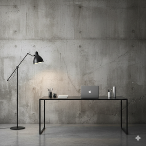Raw Industrial Concrete Office Wall Mural