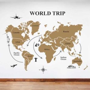 Word Trip Travel Agency Office Wallpaper